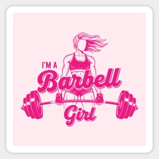 I'm a Barbell Girl Sticker